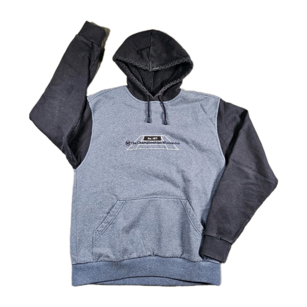 Wimbledon Tennis‎ Hoodie Men's Small Blue Embroidered Made in Greece